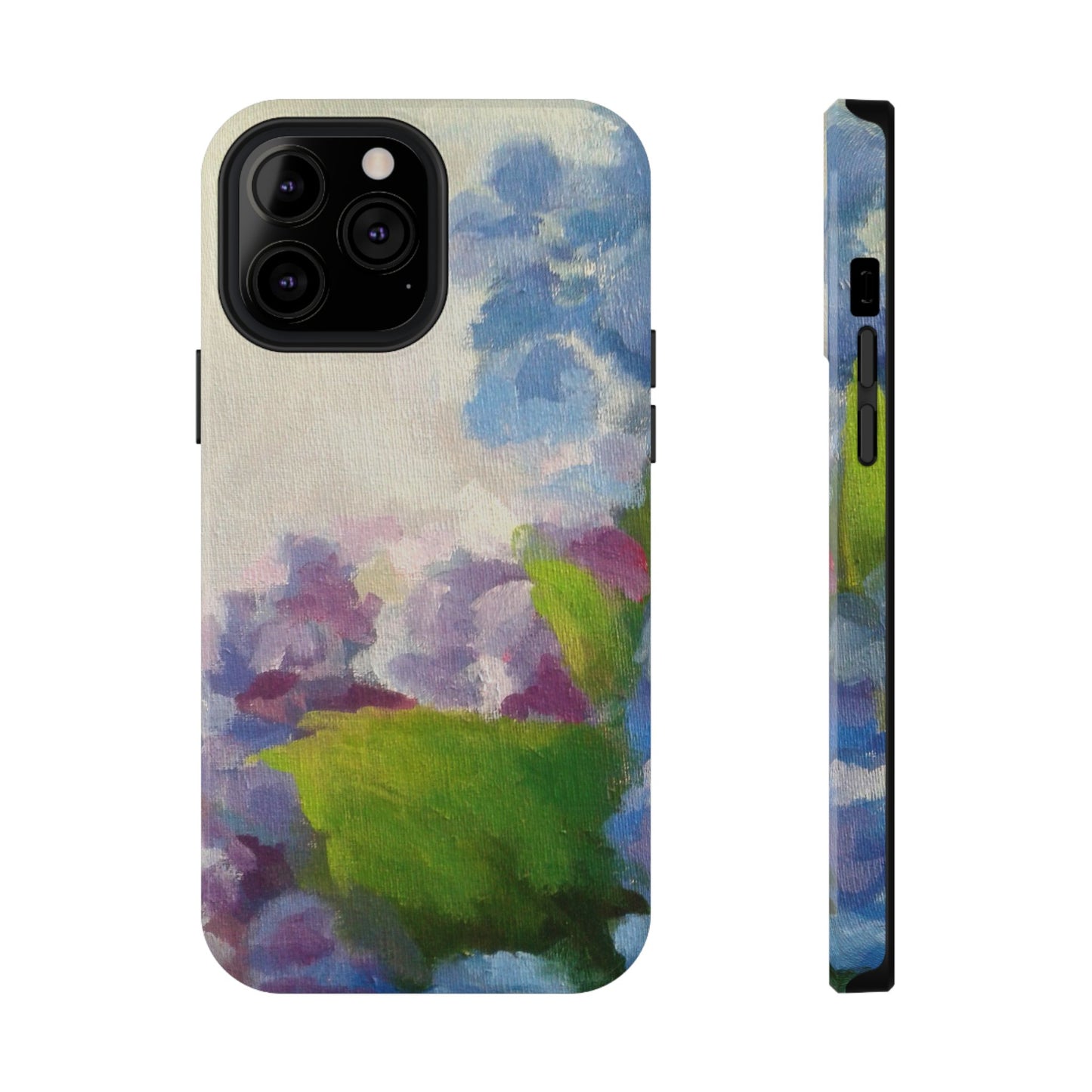 Hydrangea Dream Phone Case – Artistic Floral Design, MagSafe Compatible for iPhone & Samsung Galaxy