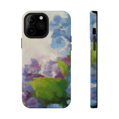 Hydrangea Dream Phone Case – Artistic Floral Design, MagSafe Compatible for iPhone & Samsung Galaxy