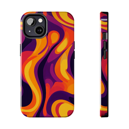 Vibrant Abstract Swirl iPhone Case – iPhone 11-16 - Premium Protection- MagSafe Compatible