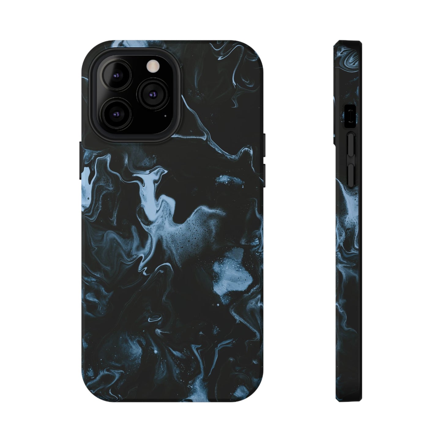 Midnight Frost Swirl Phone Case – MagSafe Compatible for iPhone & Samsung Galaxy