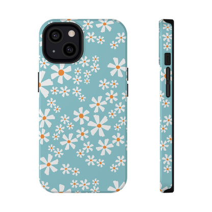 Vintage Daisy Field Phone Case – MagSafe Compatible for iPhone & Samsung Galaxy