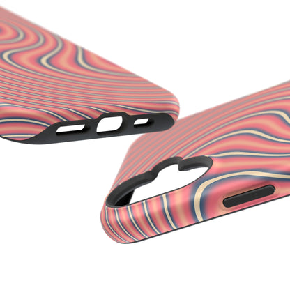 Hypnotic Wave Optical Illusion Phone Case – MagSafe Compatible for iPhone & Samsung Galaxy