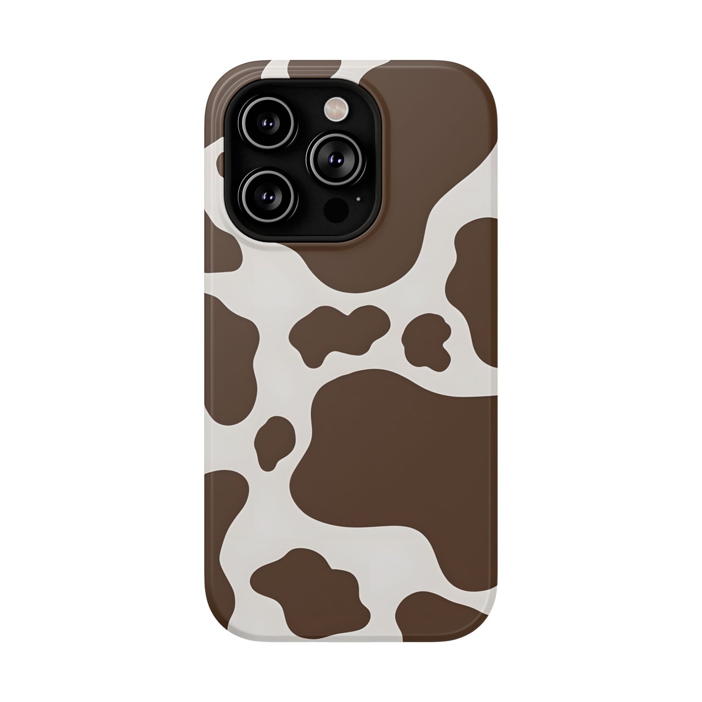 Brown Cow Print Phone Case – MagSafe Compatible for iPhone & Samsung Galaxy
