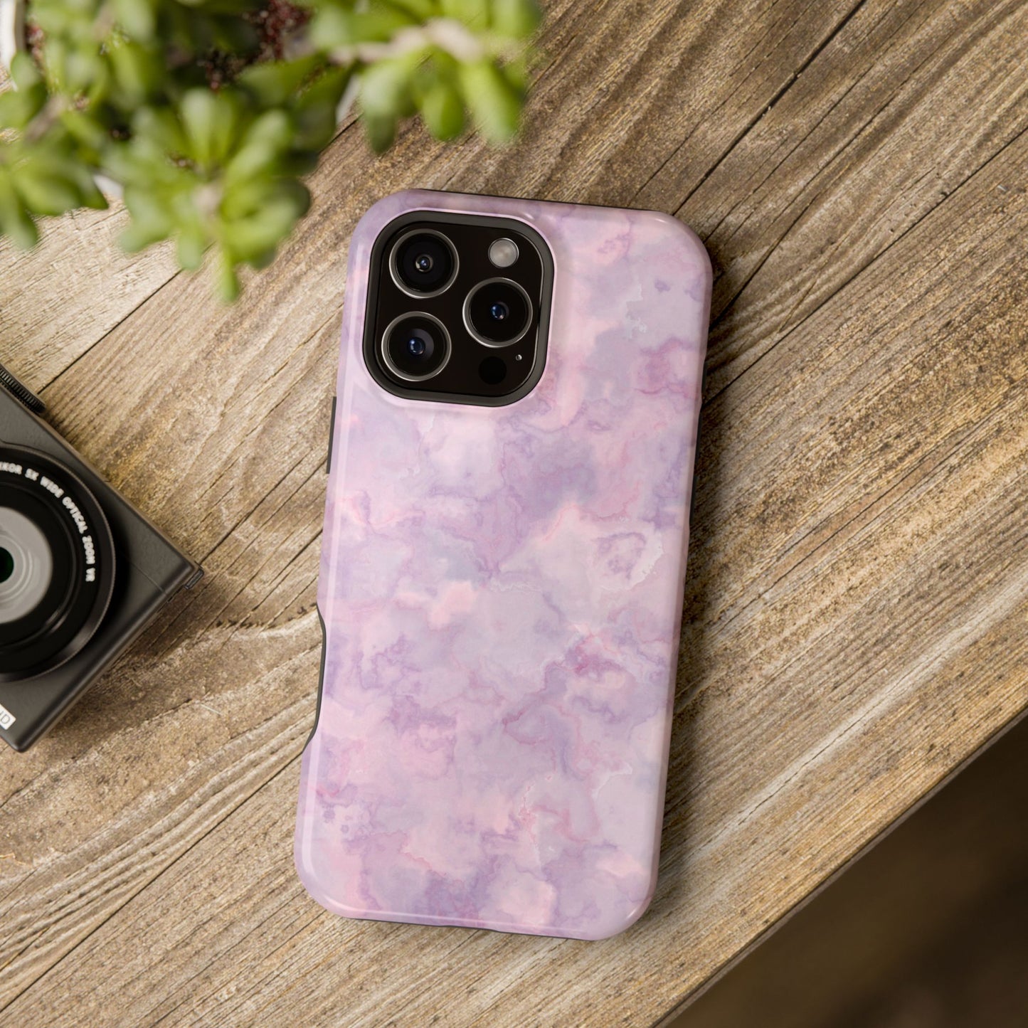 Lavender Dream Marble Phone Case – MagSafe Compatible for iPhone & Samsung Galaxy