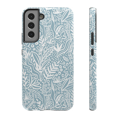 Boho Botanical Doodle Phone Case – MagSafe Compatible for iPhone & Samsung Galaxy
