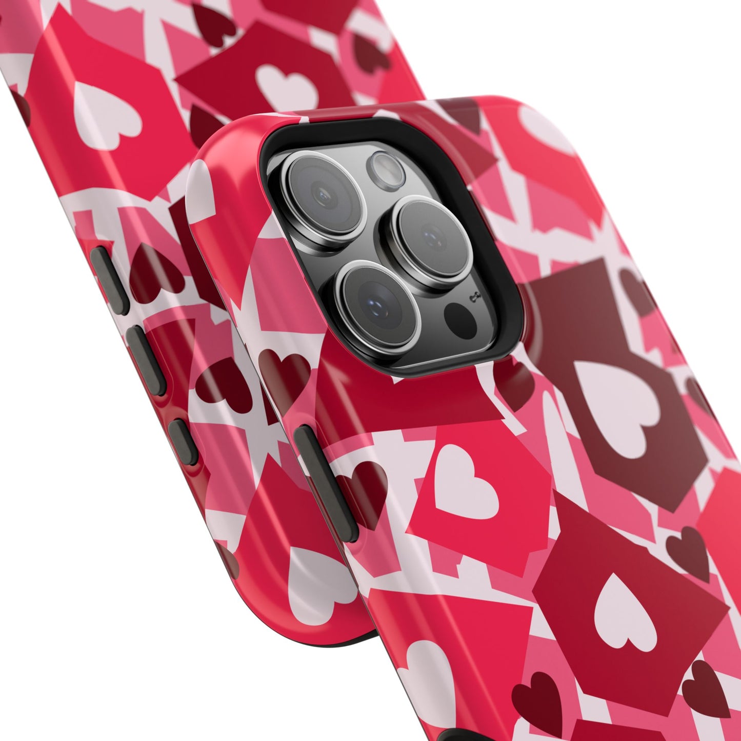 Pink Social Love Icons Phone Case – MagSafe Compatible for iPhone & Samsung Galaxy