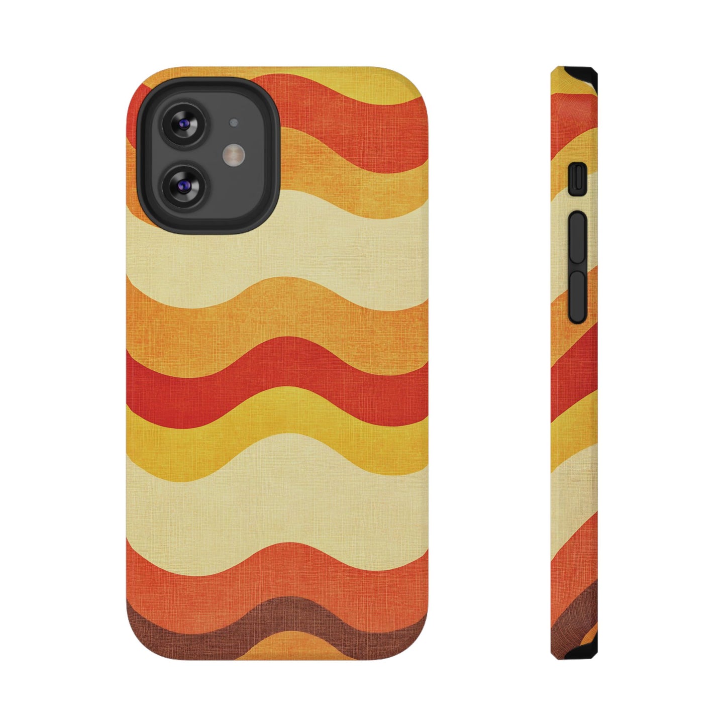 Retro Sunset Waves Phone Case – MagSafe Compatible for iPhone & Samsung Galaxy