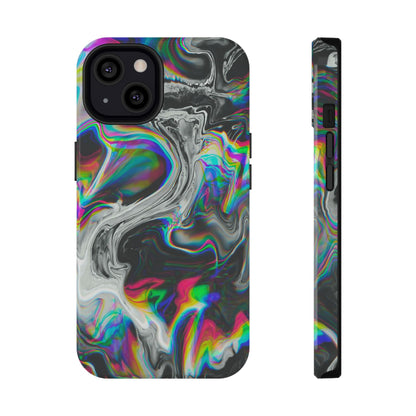 Holographic Swirl Phone Case – MagSafe Compatible for iPhone & Samsung Galaxy