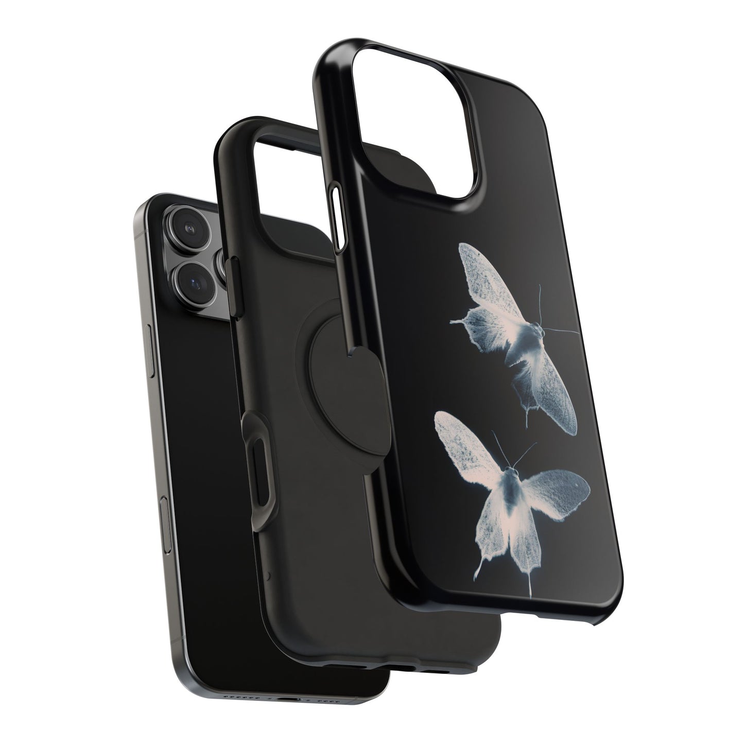Ethereal Moth Dark Aesthetic Phone Case – MagSafe Compatible for iPhone & Samsung Galaxy