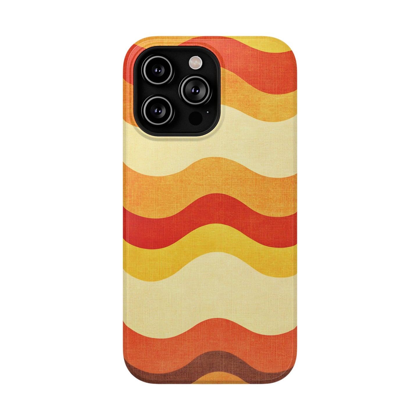 Retro Sunset Waves Phone Case – MagSafe Compatible for iPhone & Samsung Galaxy
