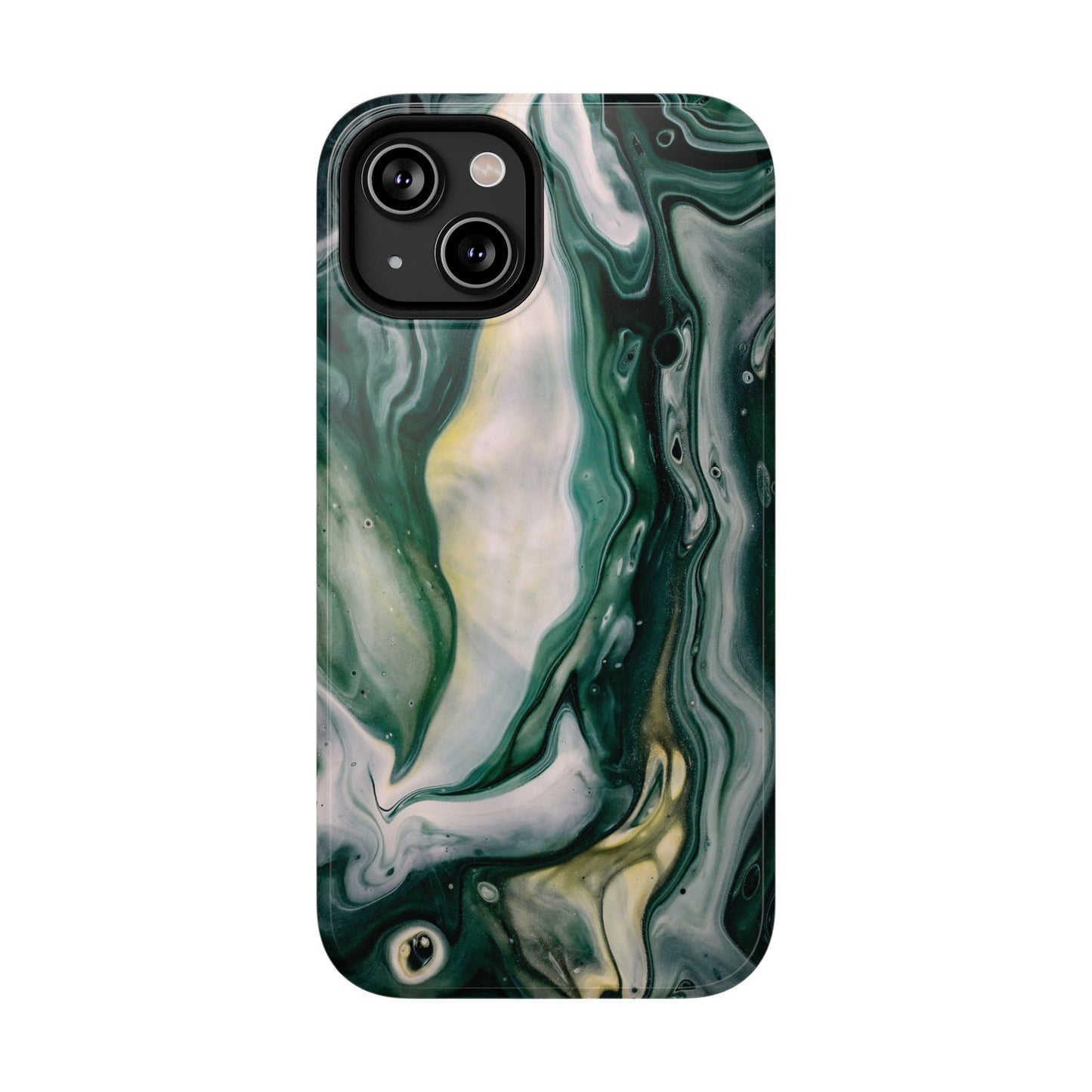 Mystic Forest Marble Swirl Phone Case – MagSafe Compatible for iPhone & Samsung Galaxy
