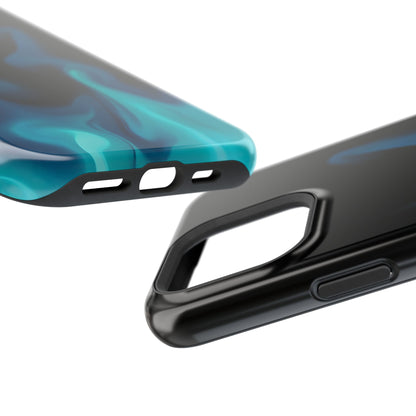 Blue Flame Energy Phone Case – MagSafe Compatible for iPhone & Samsung Galaxy