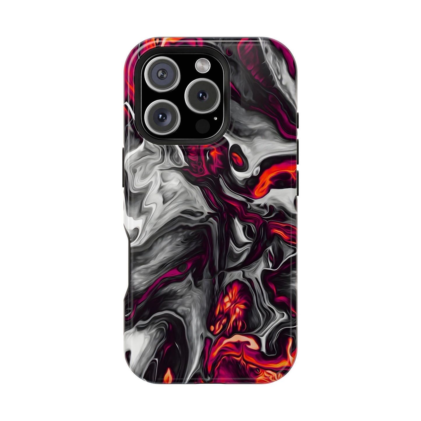 Dark Marble Swirl Phone Case – MagSafe Compatible for iPhone & Samsung Galaxy