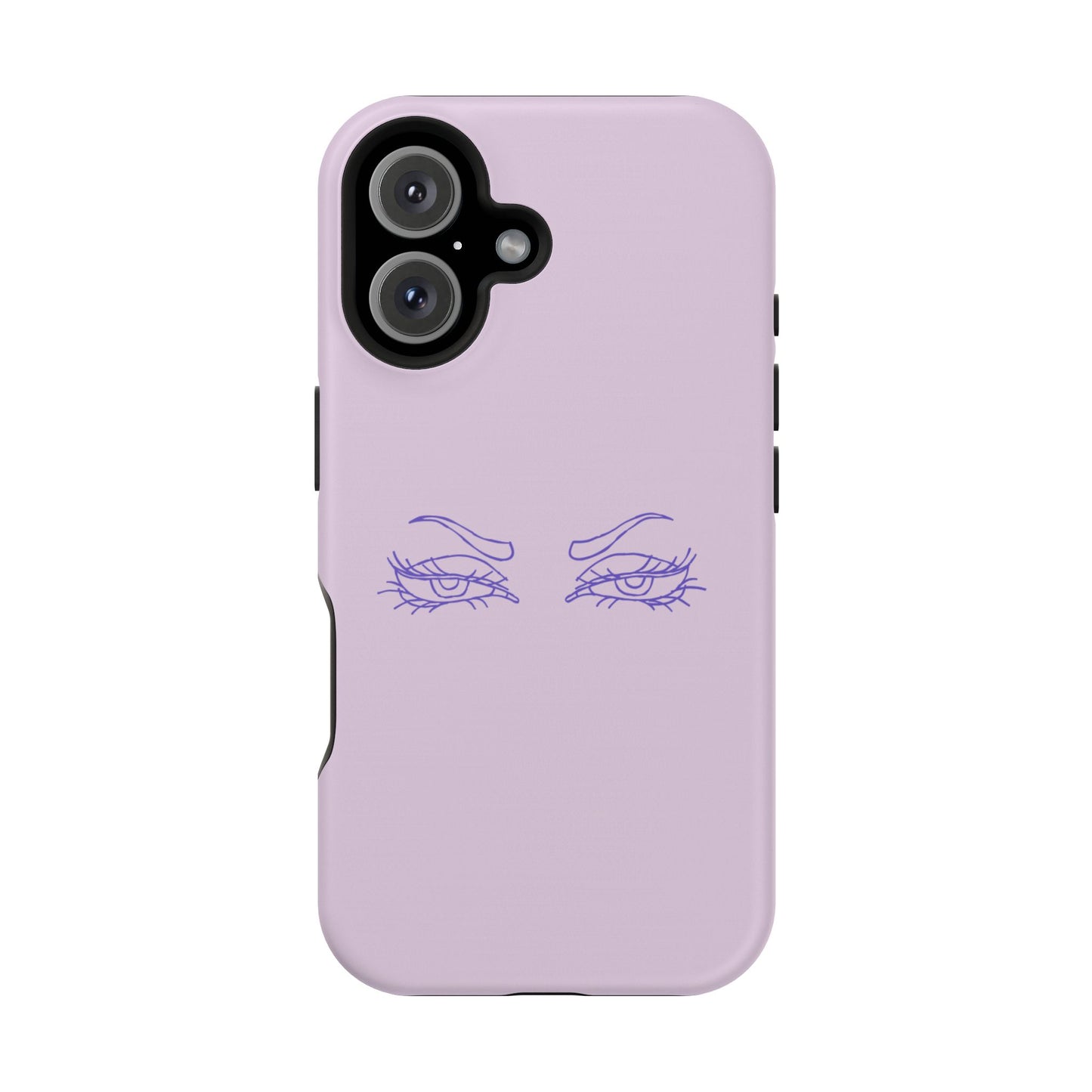 Sassy Line Art Eyes Phone Case – MagSafe Compatible for iPhone & Samsung Galaxy