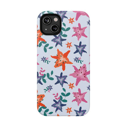 Watercolor Lily Garden Phone Case – MagSafe Compatible for iPhone & Samsung Galaxy