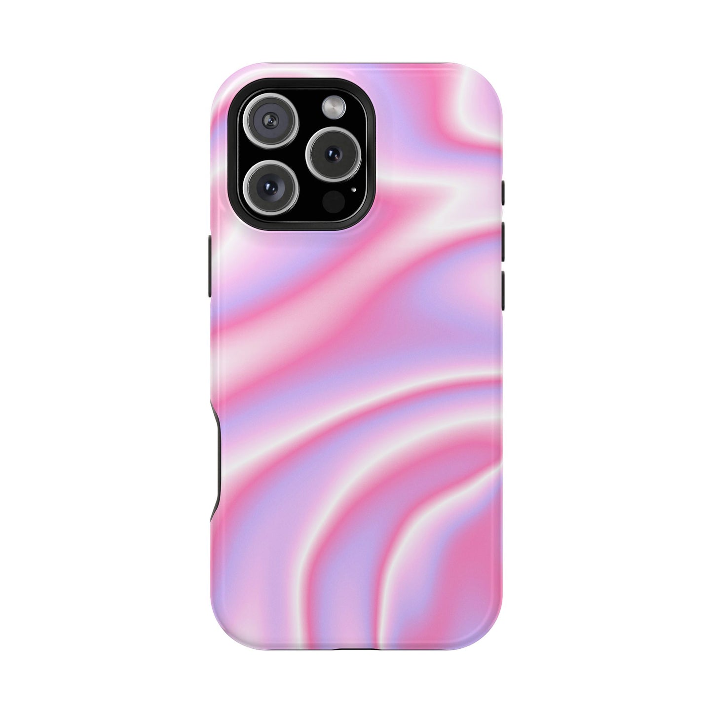 Pink Satin Lightwave Phone Case – MagSafe Compatible for iPhone & Samsung Galaxy