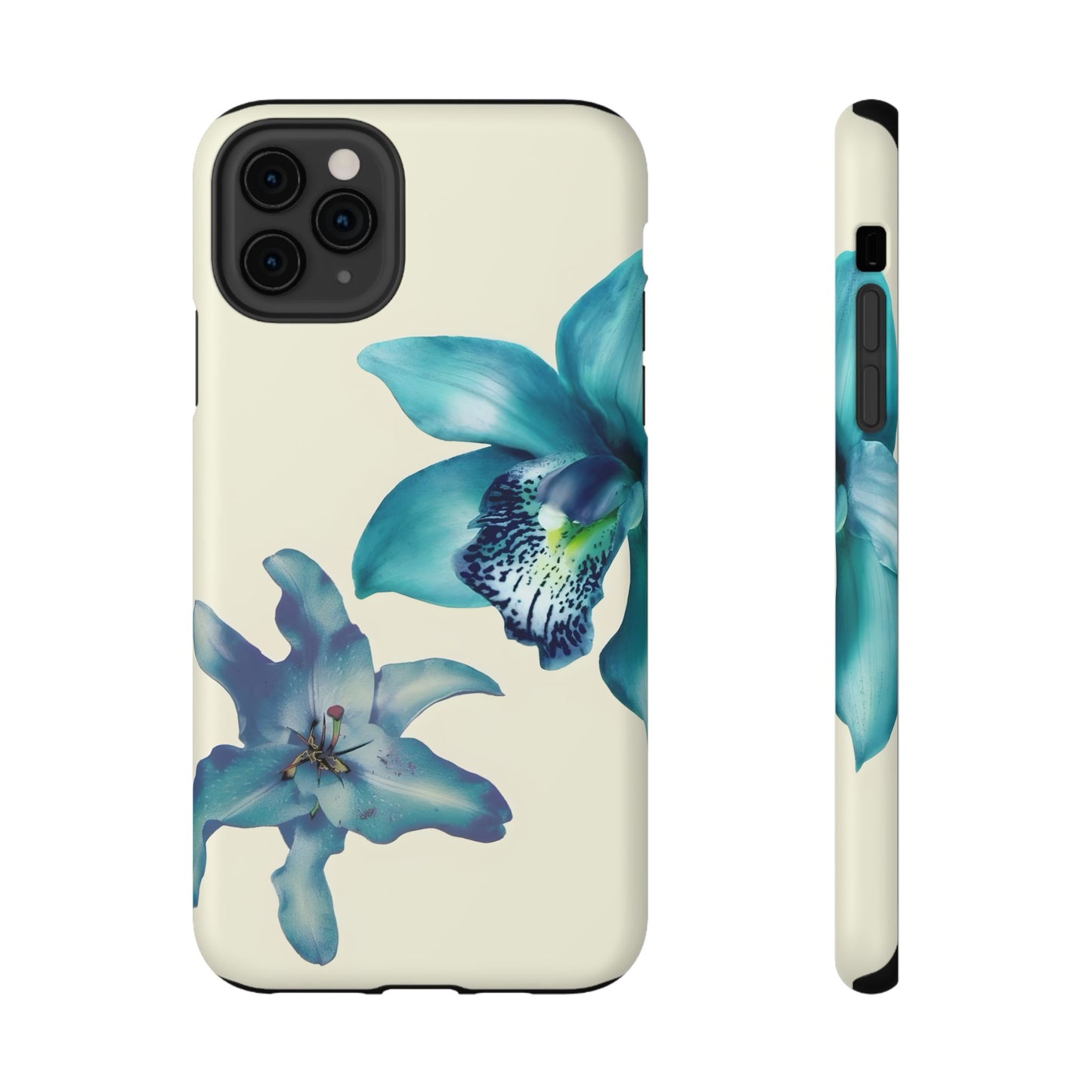 Blue Orchid Floral Phone Case – MagSafe Compatible for iPhone & Samsung Galaxy