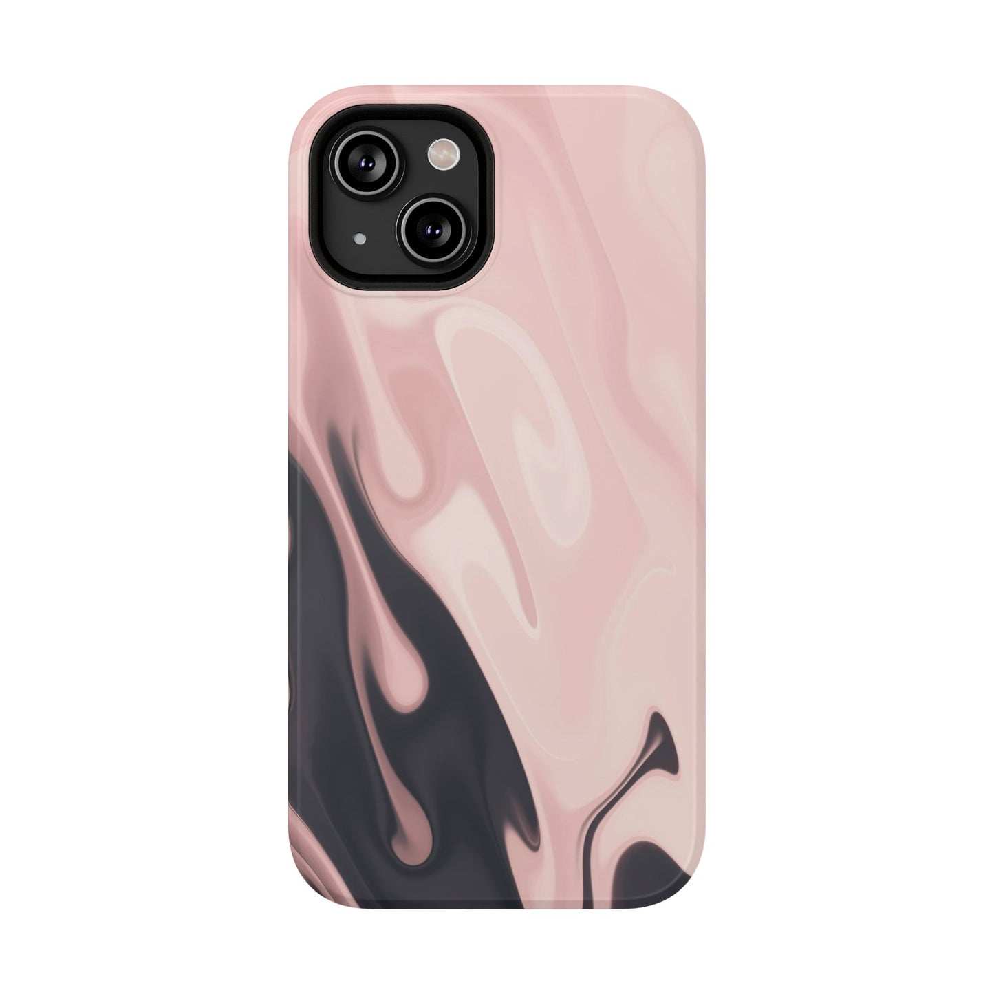 Blush Noir Ink Flow Phone Case – MagSafe Compatible for iPhone & Samsung Galaxy