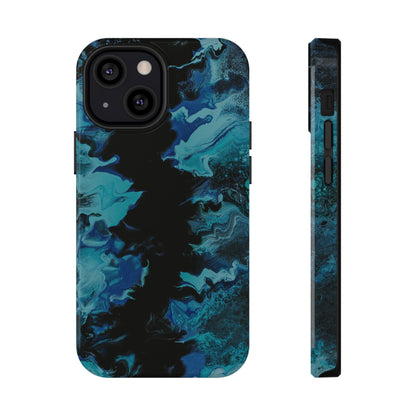 Deep Ocean Swirl Phone Case – MagSafe Compatible for iPhone & Samsung Galaxy
