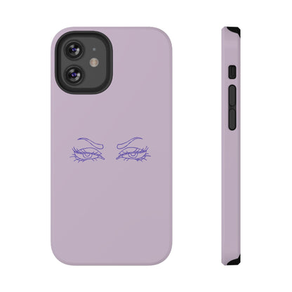 Sassy Line Art Eyes Phone Case – MagSafe Compatible for iPhone & Samsung Galaxy