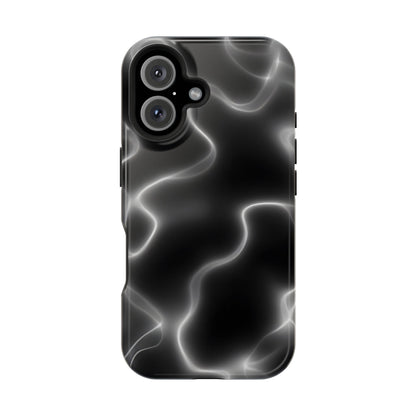 Electric Black Glow Phone Case – MagSafe Compatible for iPhone & Samsung Galaxy