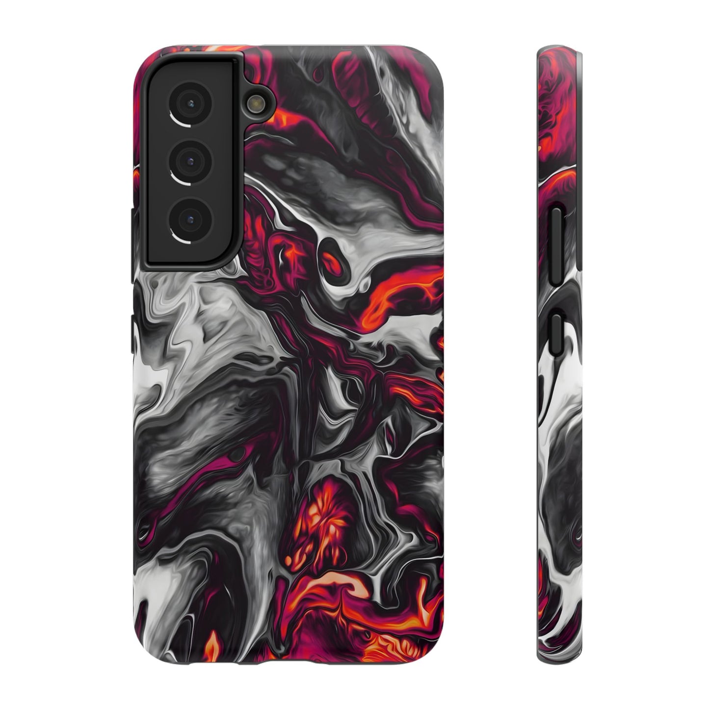 Dark Marble Swirl Phone Case – MagSafe Compatible for iPhone & Samsung Galaxy