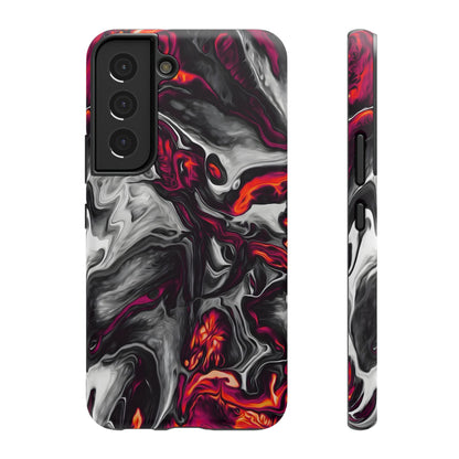 Dark Marble Swirl Phone Case – MagSafe Compatible for iPhone & Samsung Galaxy