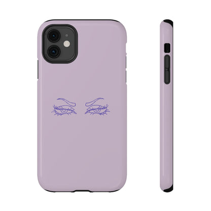 Sassy Line Art Eyes Phone Case – MagSafe Compatible for iPhone & Samsung Galaxy