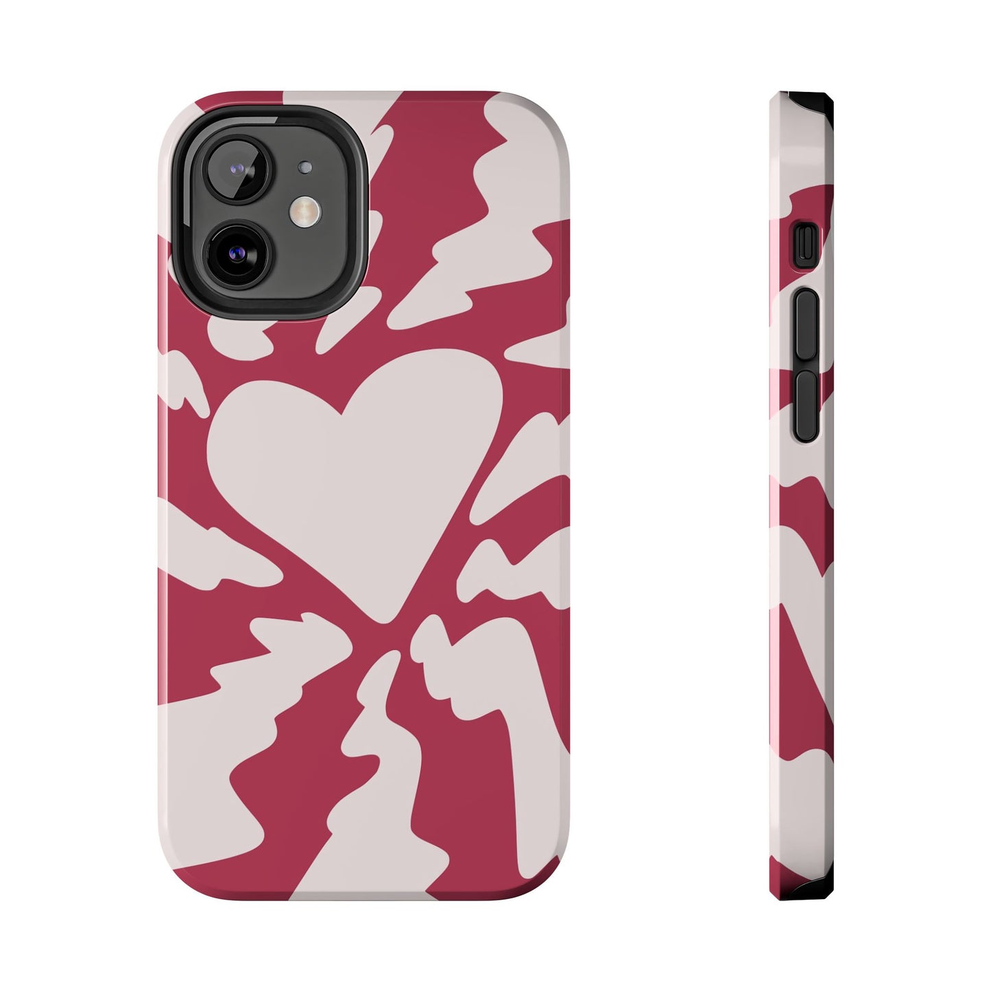 Cute Simplistic Heart Design for iPhone 11-15 All Sizes