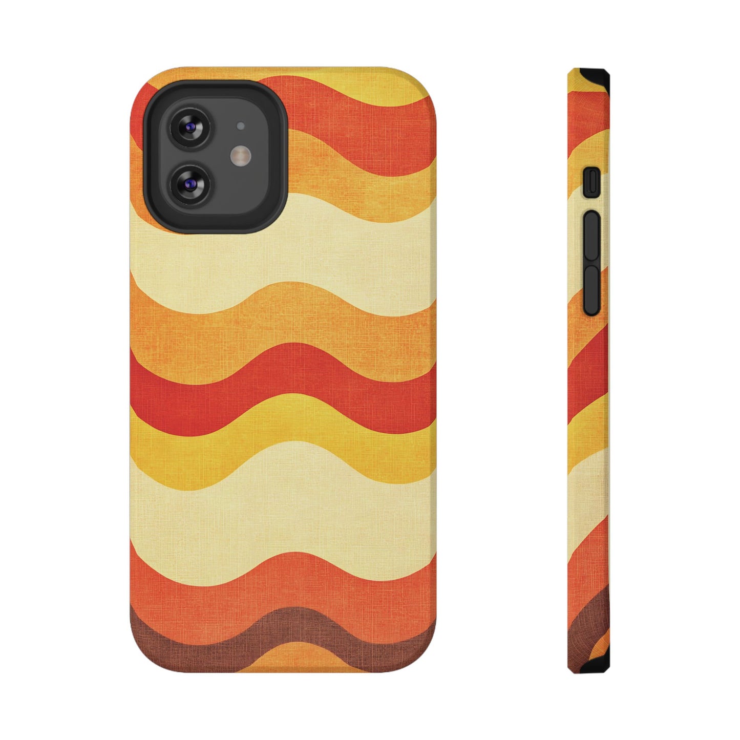 Retro Sunset Waves Phone Case – MagSafe Compatible for iPhone & Samsung Galaxy