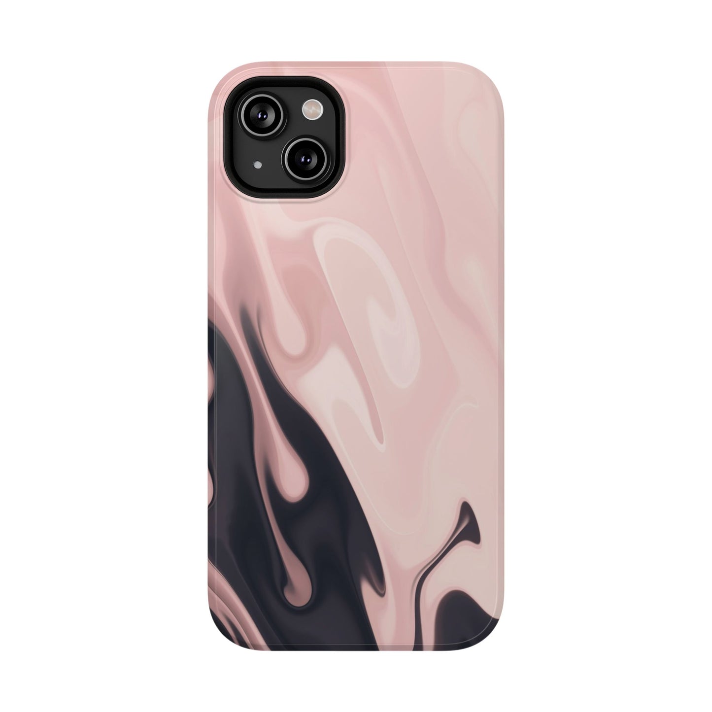 Blush Noir Ink Flow Phone Case – MagSafe Compatible for iPhone & Samsung Galaxy