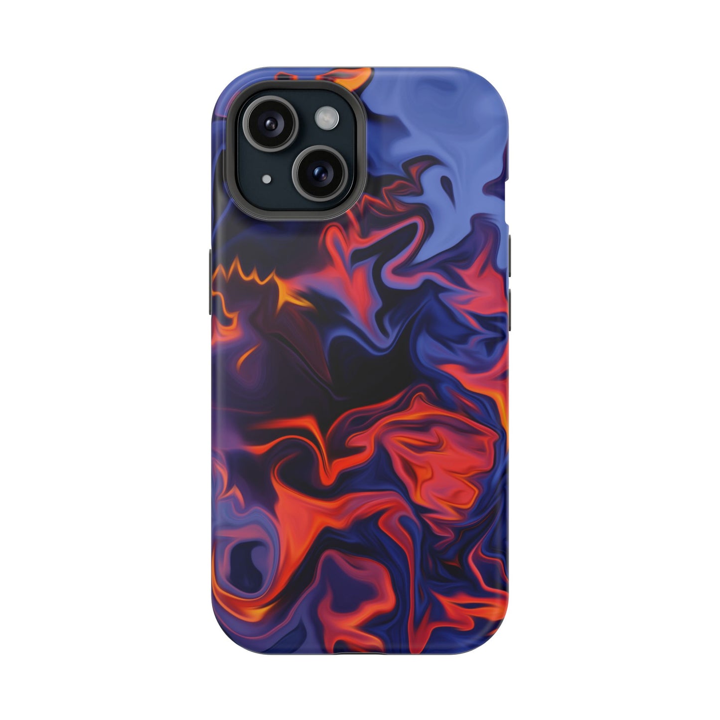 Fiery Swirl Abstract Phone Case – MagSafe Compatible for iPhone & Samsung Galaxy