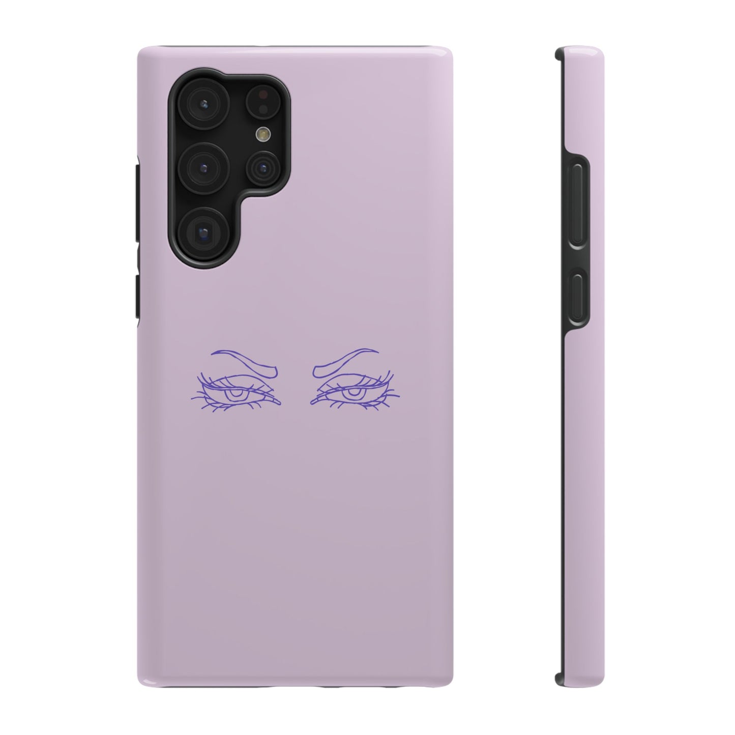 Sassy Line Art Eyes Phone Case – MagSafe Compatible for iPhone & Samsung Galaxy