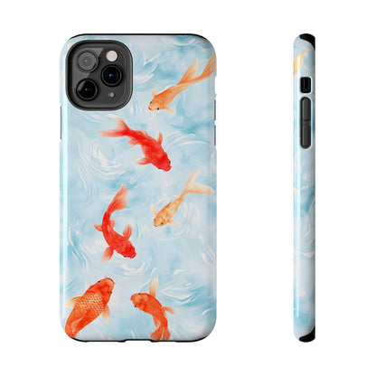 Koi Pond Painted Print for iPhone 11-15 All Sizes