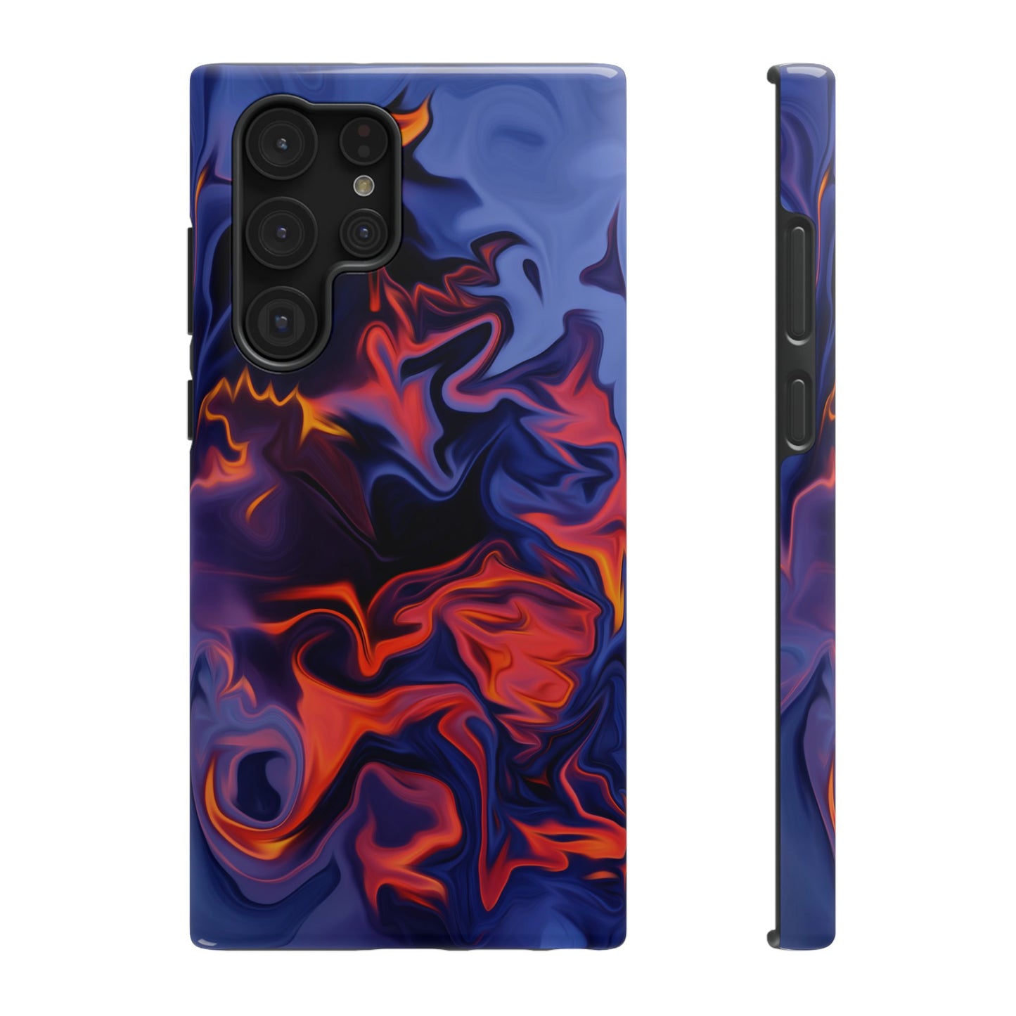 Fiery Swirl Abstract Phone Case – MagSafe Compatible for iPhone & Samsung Galaxy