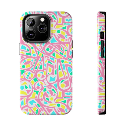 Retro 80's Style Music Graphic Phone Case - iPhone 11-15 All Sizes