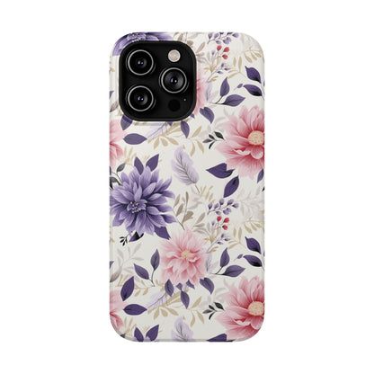 Elegant Vintage Floral Phone Case – MagSafe Compatible for iPhone & Samsung Galaxy