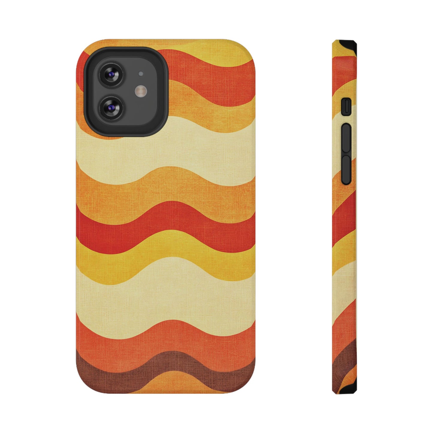 Retro Sunset Waves Phone Case – MagSafe Compatible for iPhone & Samsung Galaxy