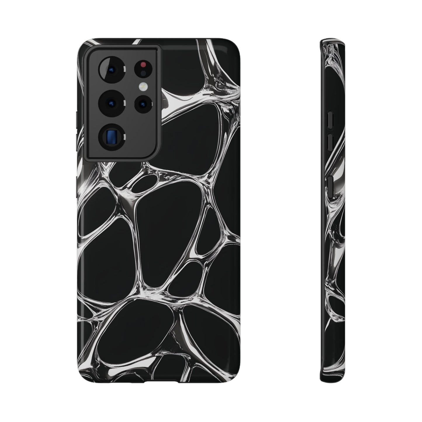 Liquid Metal Abstract Phone Case – MagSafe Compatible for iPhone & Samsung Galaxy