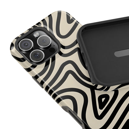 Abstract Maze Line Art Phone Case – MagSafe Compatible for iPhone & Samsung Galaxy