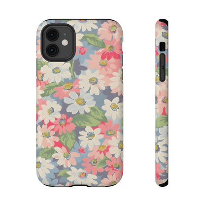 Vintage Floral Daisy Phone Case – MagSafe Compatible for iPhone & Samsung Galaxy