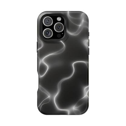 Electric Black Glow Phone Case – MagSafe Compatible for iPhone & Samsung Galaxy