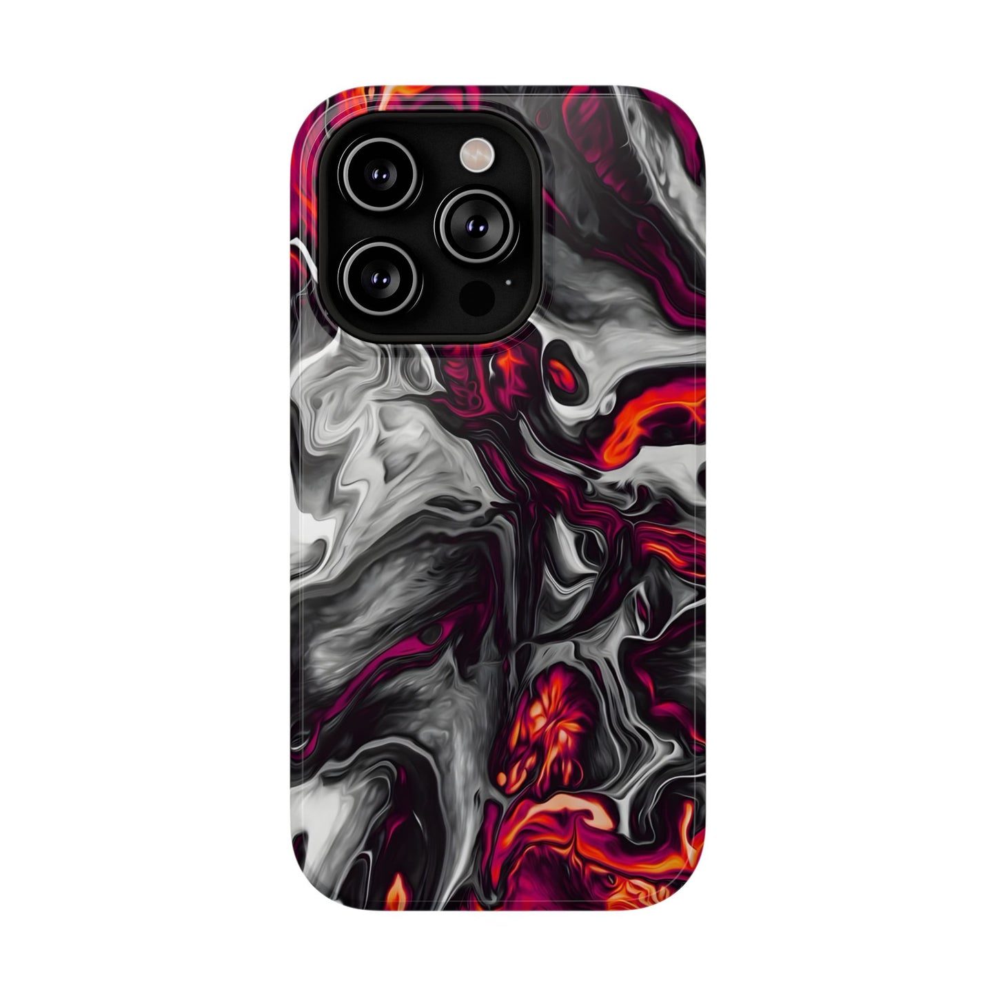 Dark Marble Swirl Phone Case – MagSafe Compatible for iPhone & Samsung Galaxy
