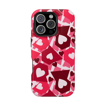 Pink Social Love Icons Phone Case – MagSafe Compatible for iPhone & Samsung Galaxy