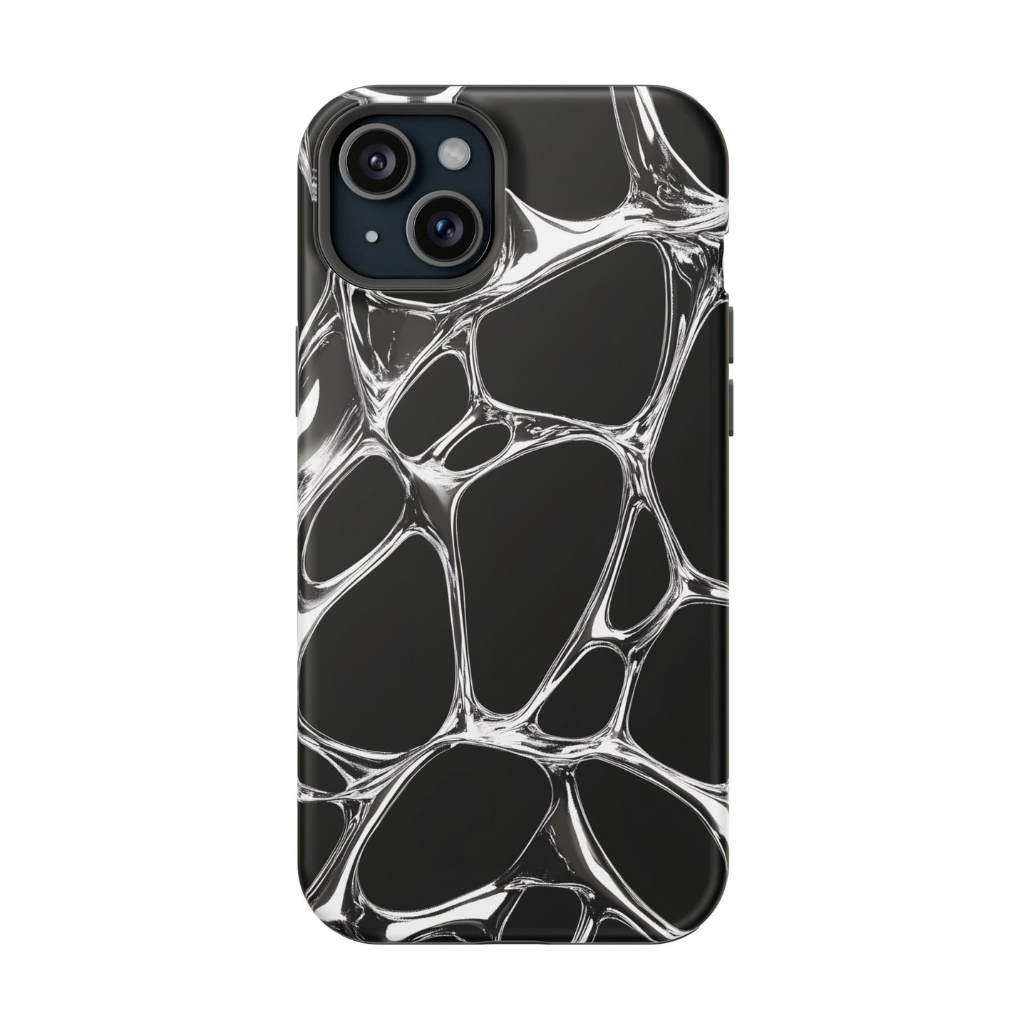 Liquid Metal Abstract Phone Case – MagSafe Compatible for iPhone & Samsung Galaxy