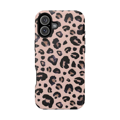 Chic Leopard Print Phone Case – MagSafe Compatible for iPhone & Samsung Galaxy