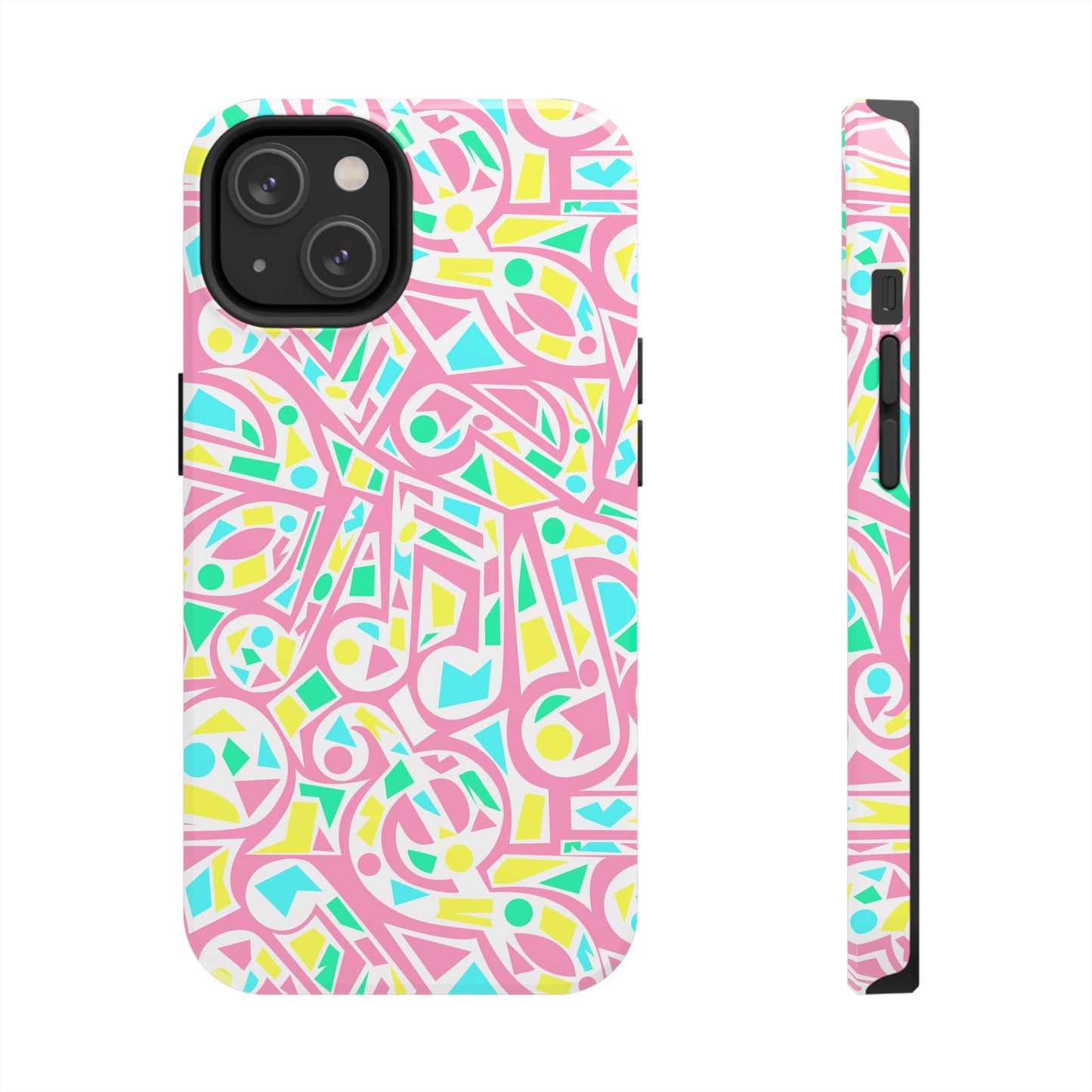 Retro 80's Style Music Graphic Phone Case - iPhone 11-15 All Sizes