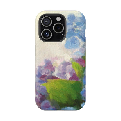 Hydrangea Dream Phone Case – Artistic Floral Design, MagSafe Compatible for iPhone & Samsung Galaxy