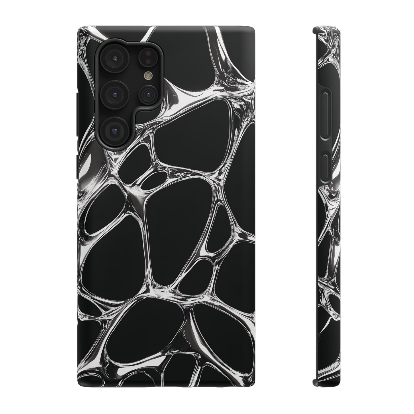 Liquid Metal Abstract Phone Case – MagSafe Compatible for iPhone & Samsung Galaxy