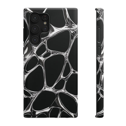 Liquid Metal Abstract Phone Case – MagSafe Compatible for iPhone & Samsung Galaxy
